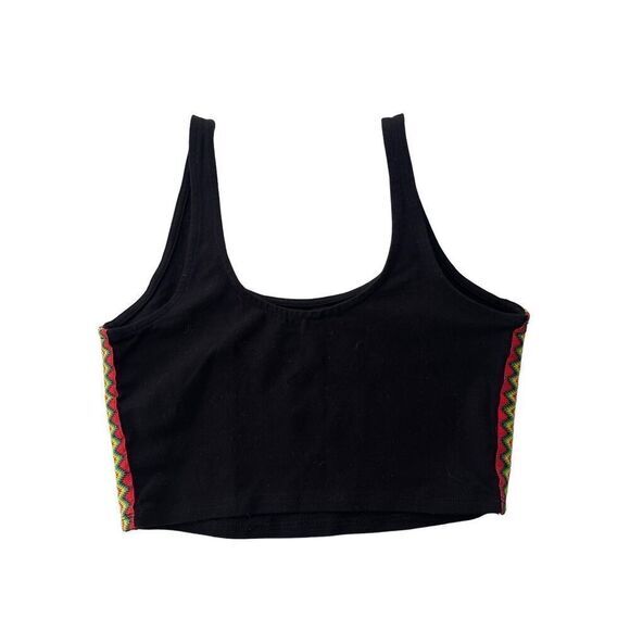 1654 Forever 21 Zigzag-Trim Crop Top Size Small‎ - Picture 1 of 4